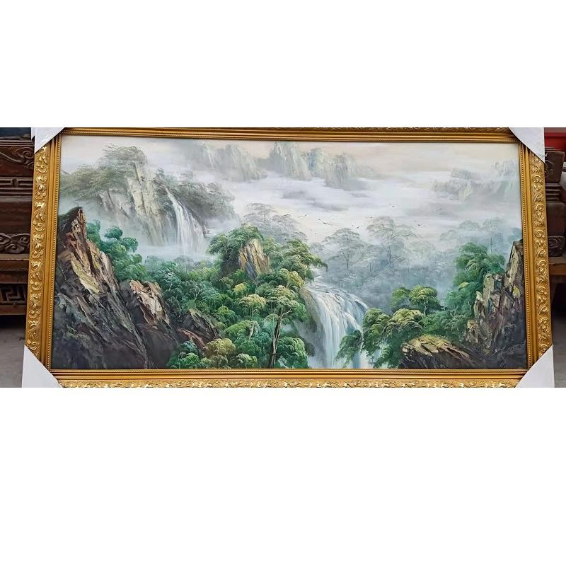 风景《云雾缭绕》油画