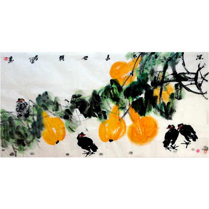 花鸟作品  《深秋》