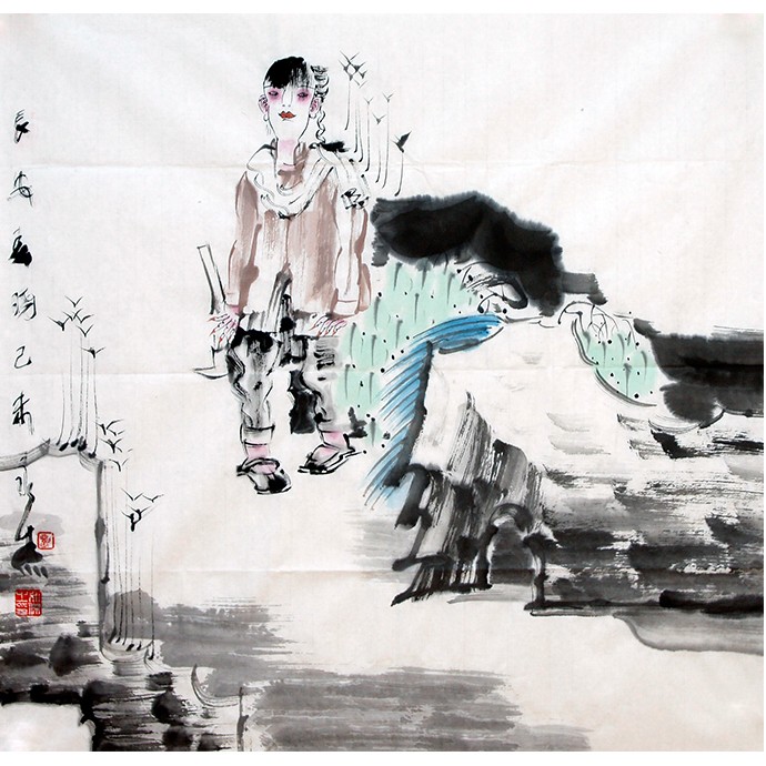 人物作品《长安春晓》