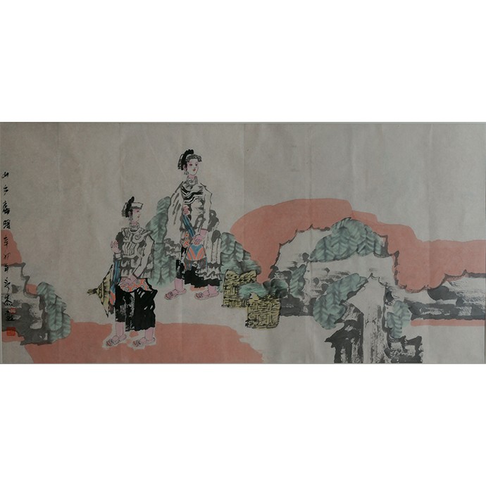 人物作品《山乡喜暖》